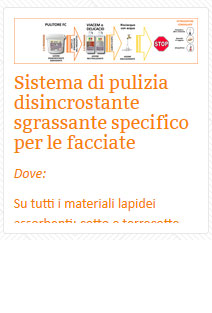 06 Sistema di pulizia disincrostante sgrassante specifico per le facciate