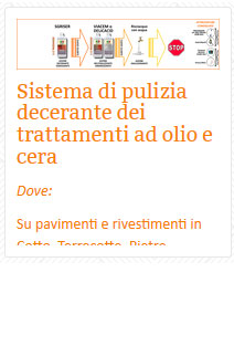 07 Sistema di pulizia decerante dei trattamenti ad olio e cera