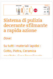 08 Sistema di pulizia decerante sfilmante a rapida azione