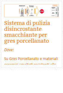 11 cotto Sistema di pulizia disincrostante smacchiante per gres porcellanato